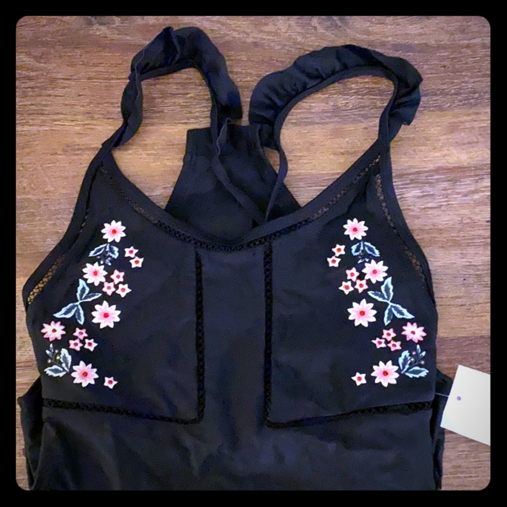 TopShop Embroidered One Piece